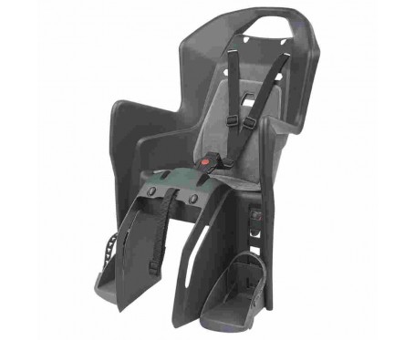 Polisport Koolah CFS Rear Child Seat (Carrier Fit) in Dark Grey/Silver